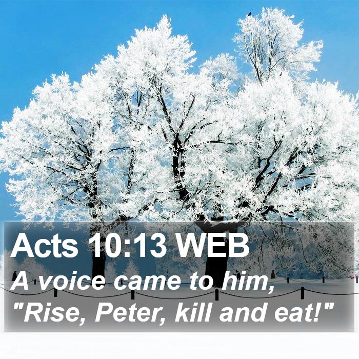 Acts 10:13 WEB Bible Study