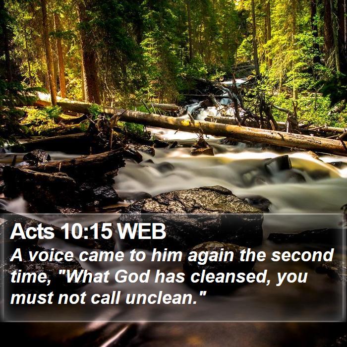 Acts 10:15 WEB Bible Study