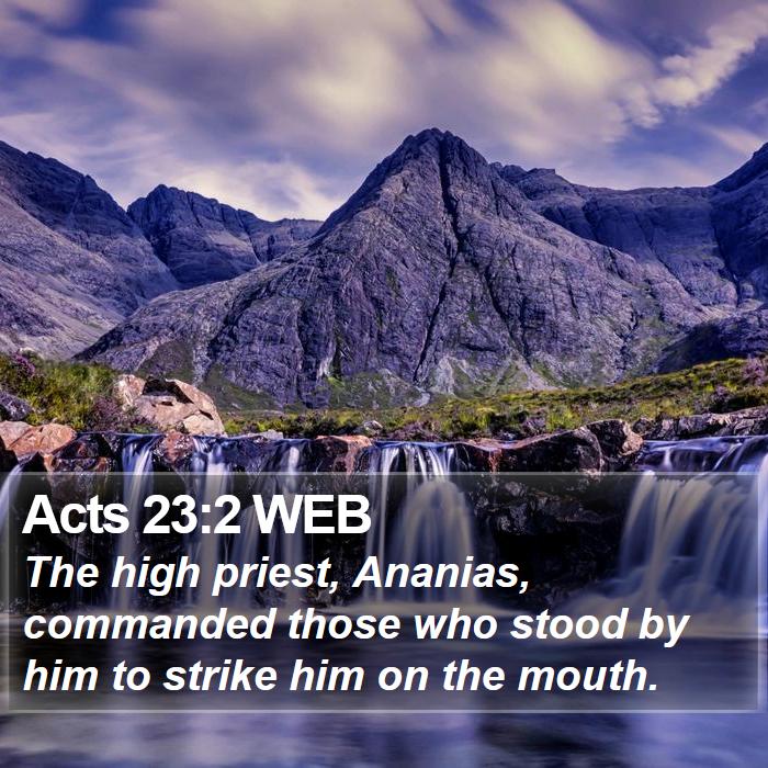 Acts 23:2 WEB Bible Study