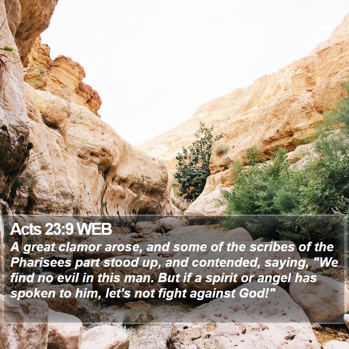 Acts 23:9 WEB Bible Study