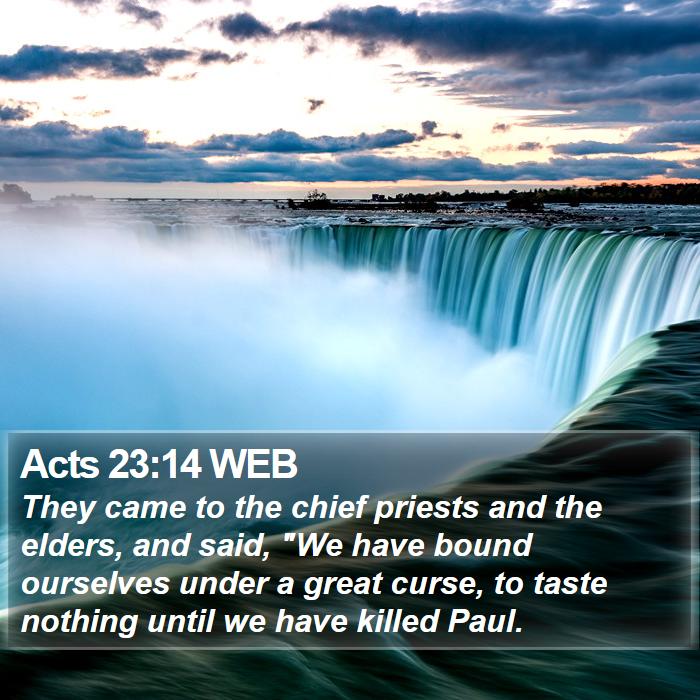 Acts 23:14 WEB Bible Study