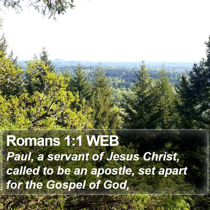 Romans 1:1 WEB Bible Study