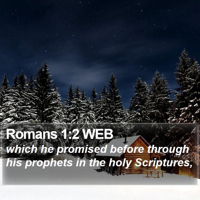 Romans 1:2 WEB Bible Study