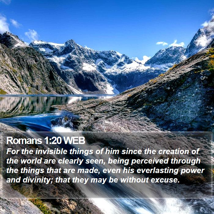 Romans 1:20 WEB Bible Study