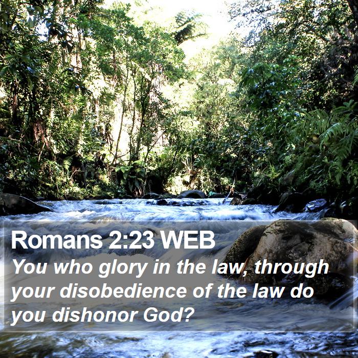 Romans 2:23 WEB Bible Study