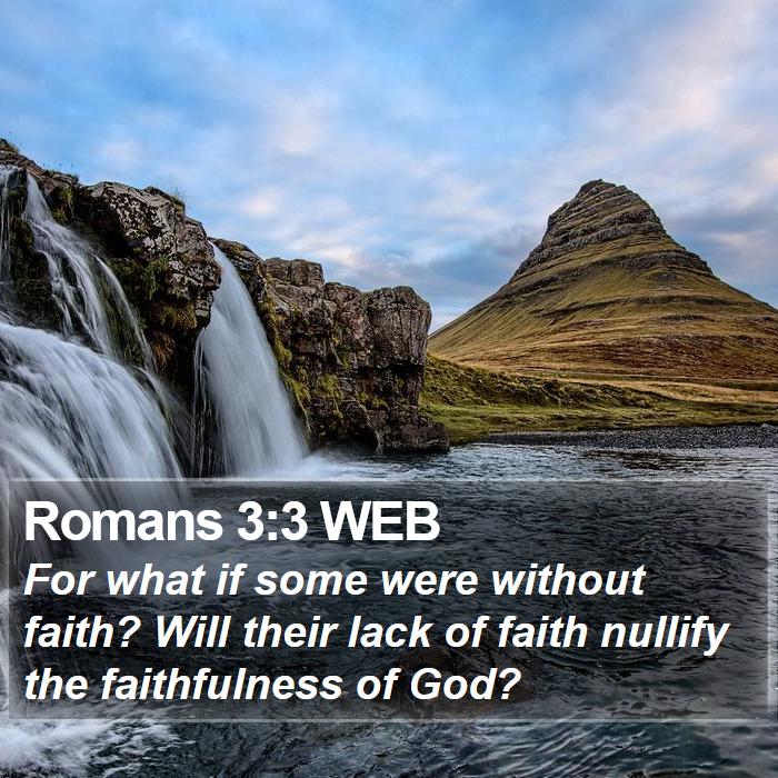 Romans 3:3 WEB Bible Study