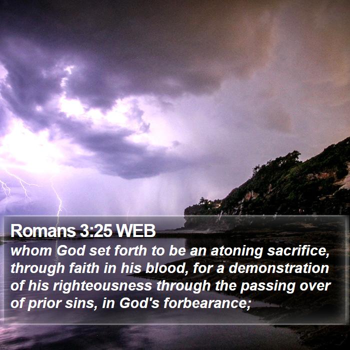 Romans 3:25 WEB Bible Study