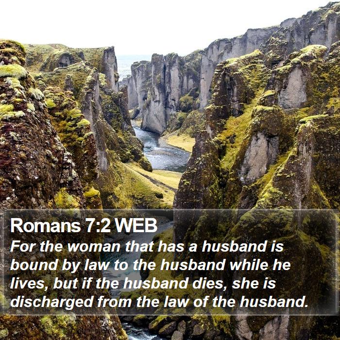 Romans 7:2 WEB Bible Study