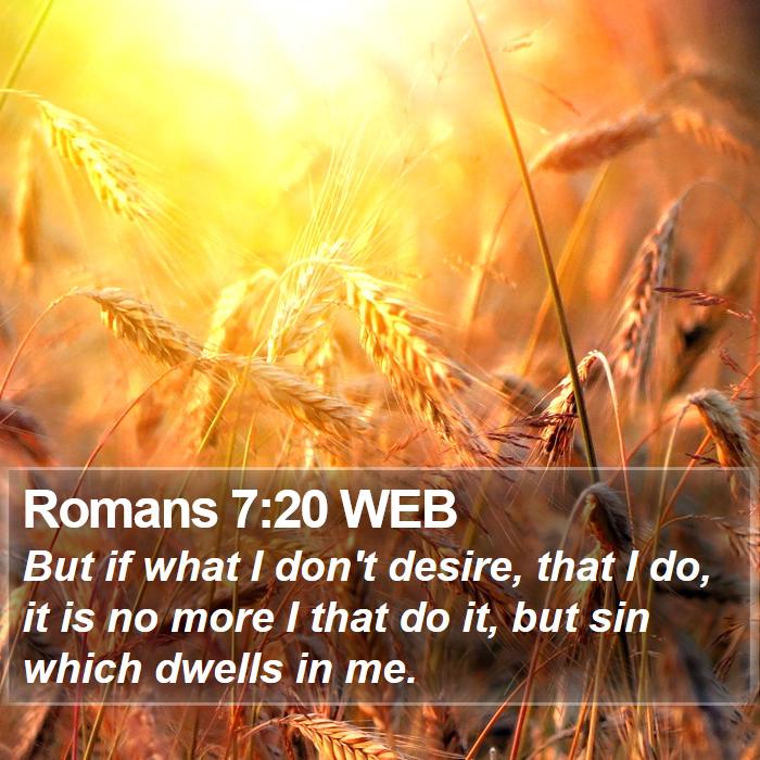 Romans 7:20 WEB Bible Study