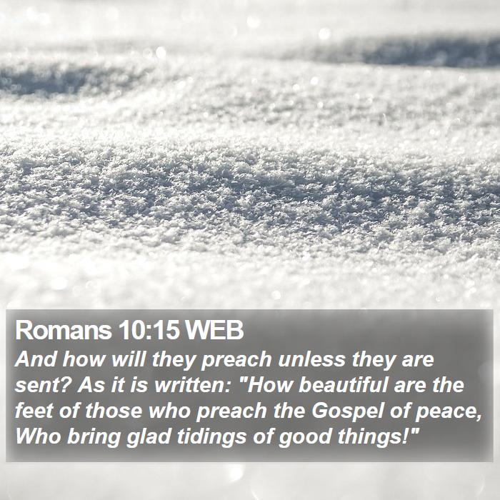 Romans 10:15 WEB Bible Study