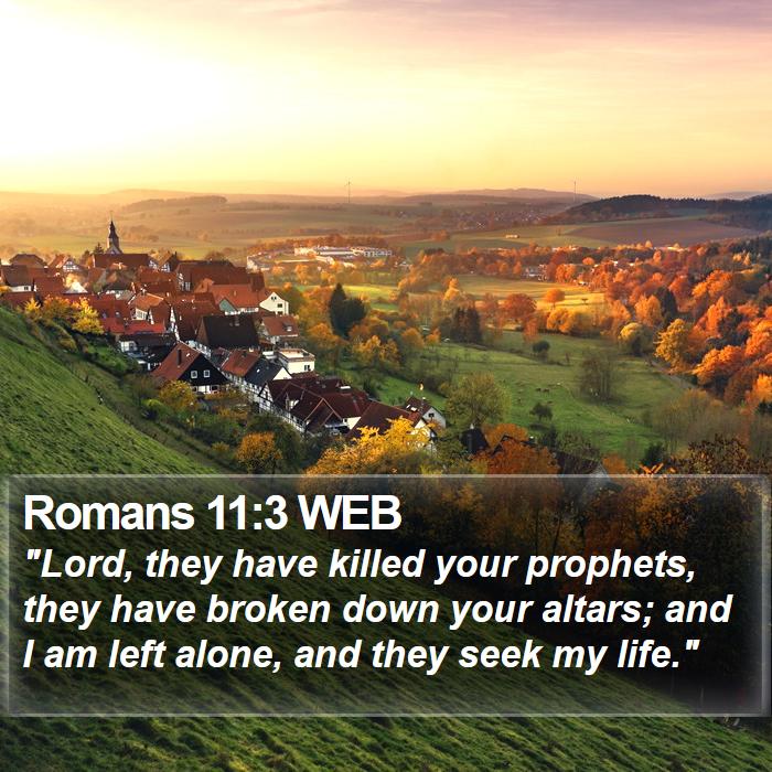 Romans 11:3 WEB Bible Study