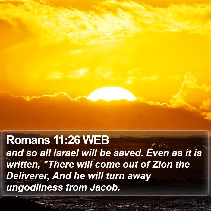 Romans 11:26 WEB Bible Study