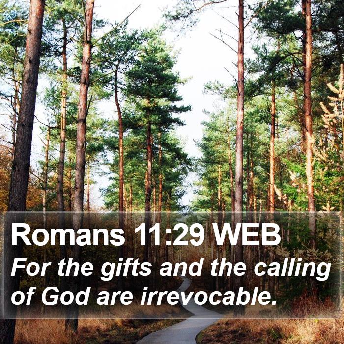 Romans 11:29 WEB Bible Study