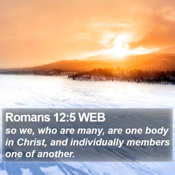 Romans 12:5 WEB Bible Study