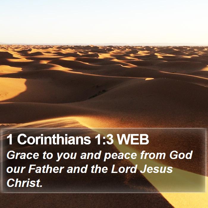 1 Corinthians 1:3 WEB Bible Study