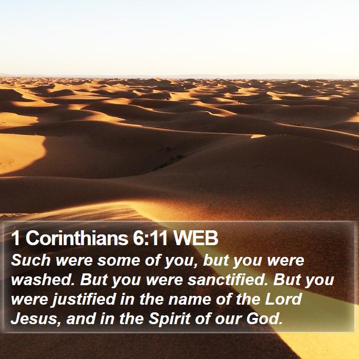 1 Corinthians 6:11 WEB Bible Study