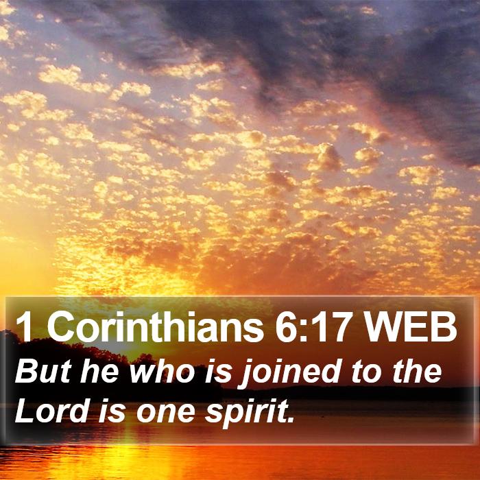 1 Corinthians 6:17 WEB Bible Study