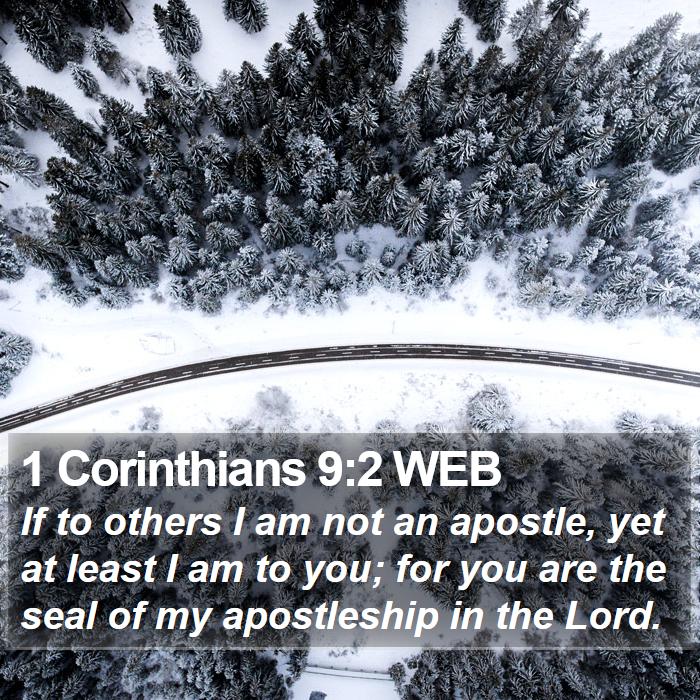 1 Corinthians 9:2 WEB Bible Study