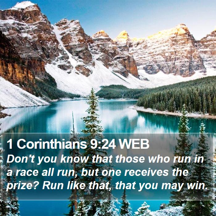 1 Corinthians 9:24 WEB Bible Study