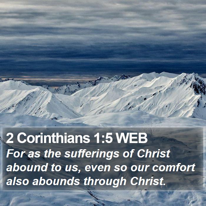 2 Corinthians 1:5 WEB Bible Study