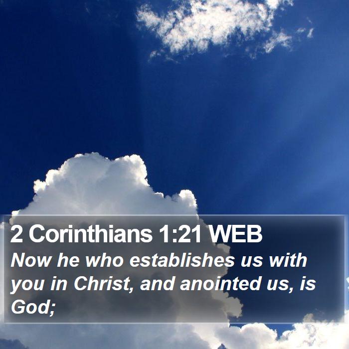 2 Corinthians 1:21 WEB Bible Study