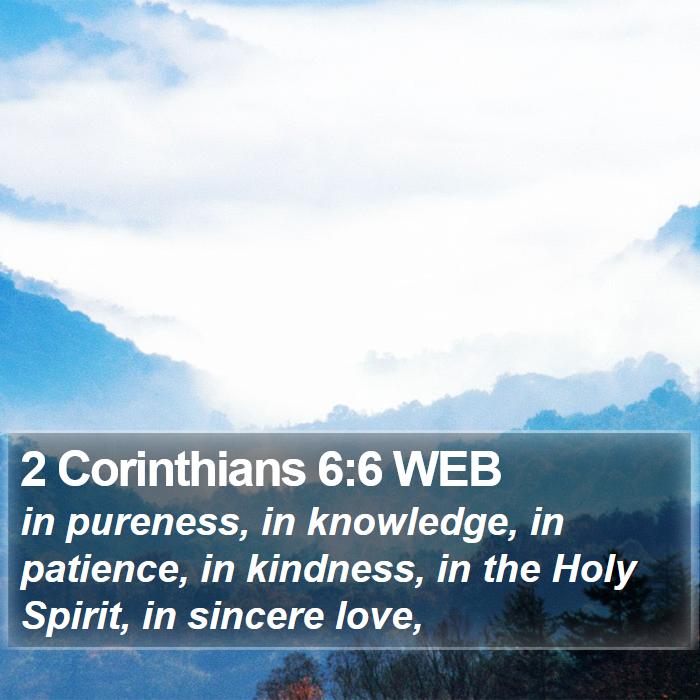 2 Corinthians 6:6 WEB Bible Study