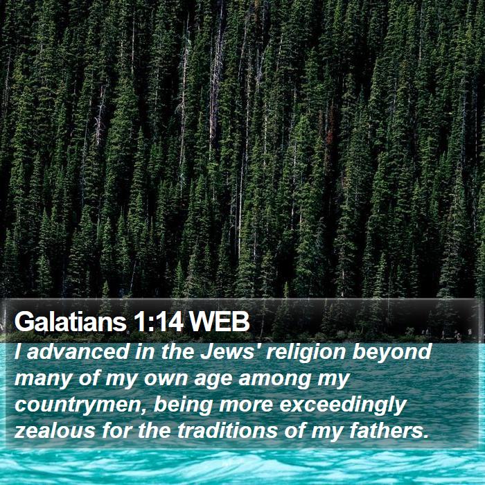 Galatians 1:14 WEB Bible Study