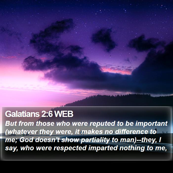 Galatians 2:6 WEB Bible Study