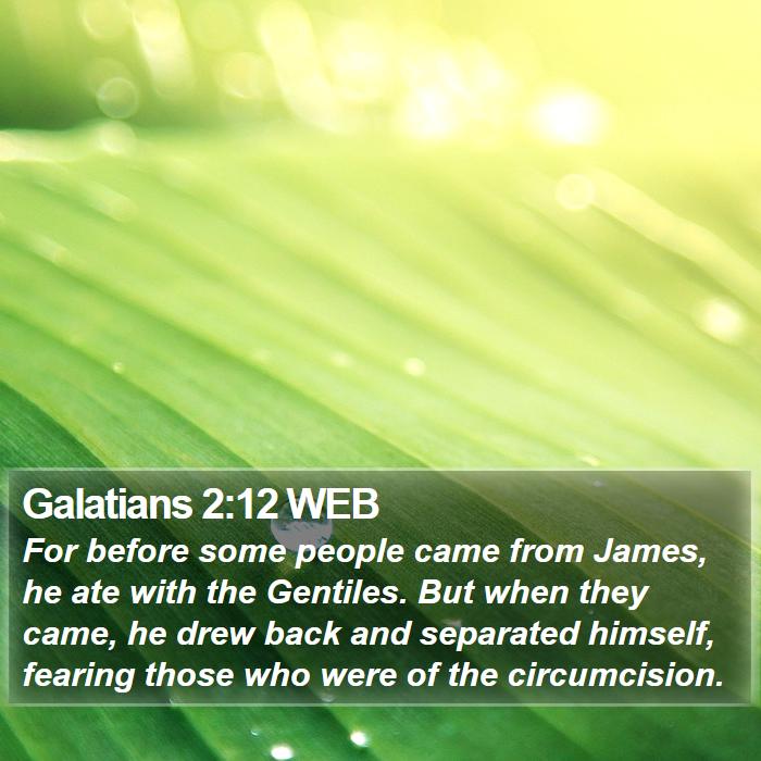 Galatians 2:12 WEB Bible Study