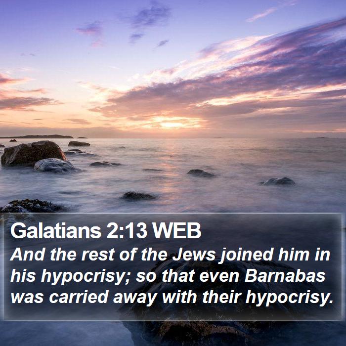 Galatians 2:13 WEB Bible Study