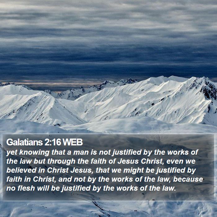 Galatians 2:16 WEB Bible Study