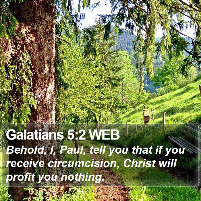 Galatians 5:2 WEB Bible Study