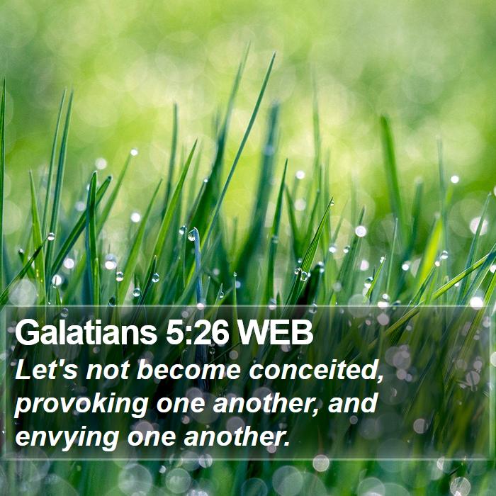 Galatians 5:26 WEB Bible Study