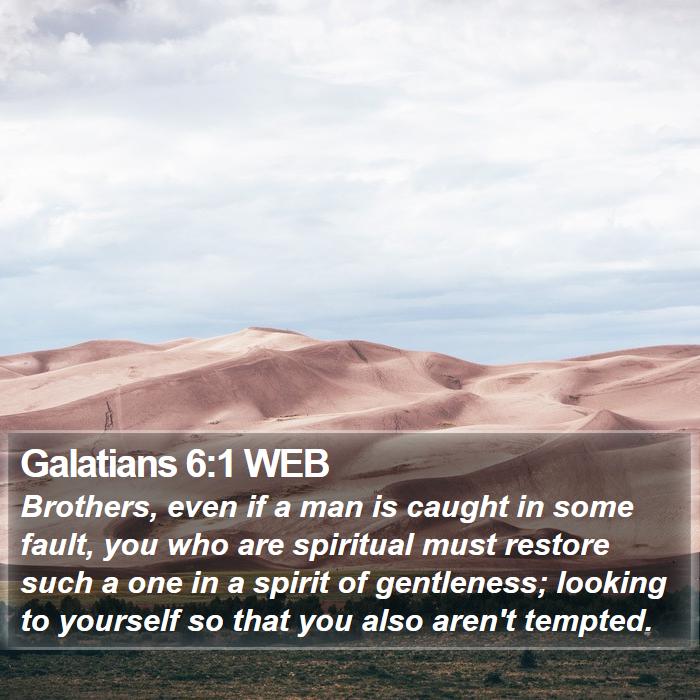 Galatians 6:1 WEB Bible Study