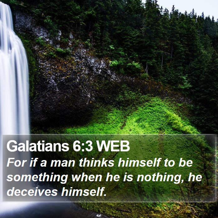 Galatians 6:3 WEB Bible Study