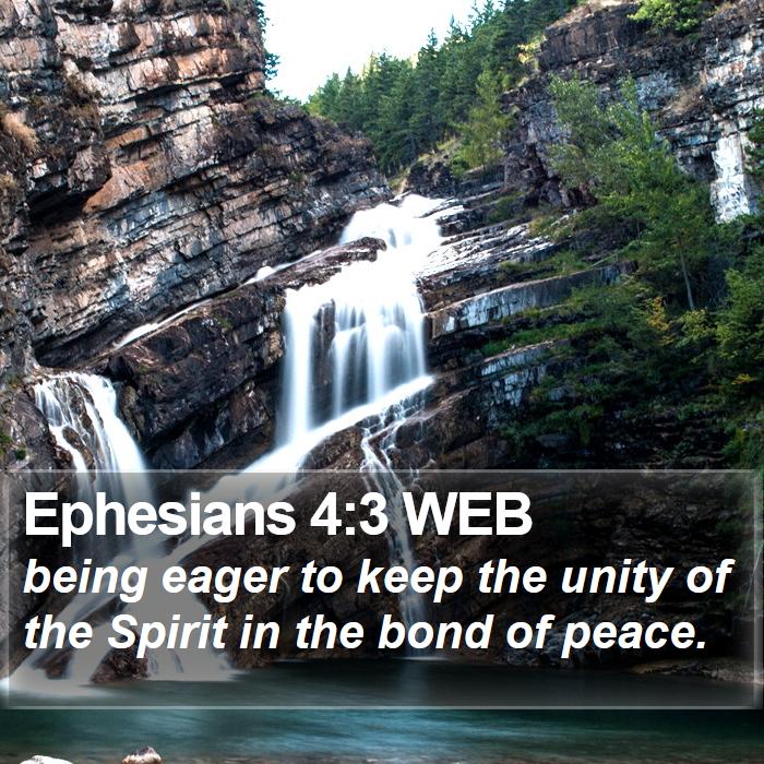 Ephesians 4:3 WEB Bible Study