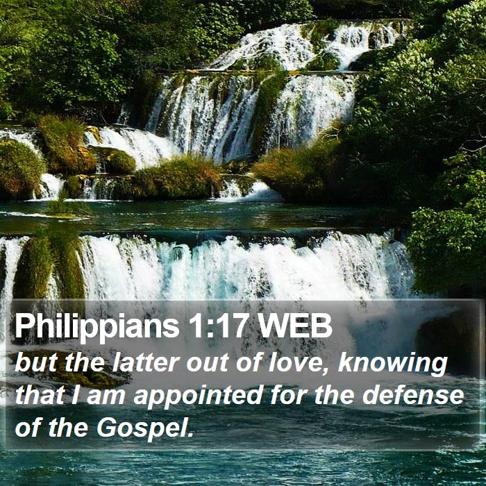 Philippians 1:17 WEB Bible Study