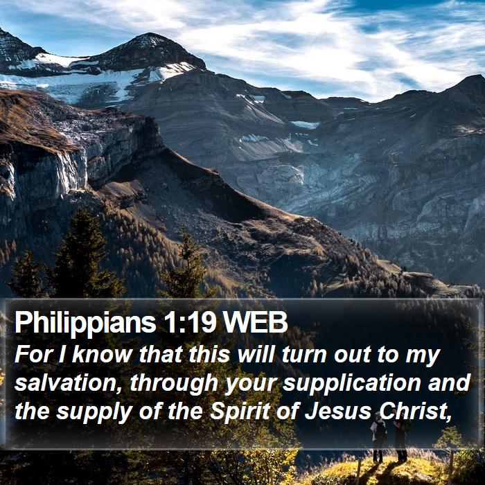 Philippians 1:19 WEB Bible Study