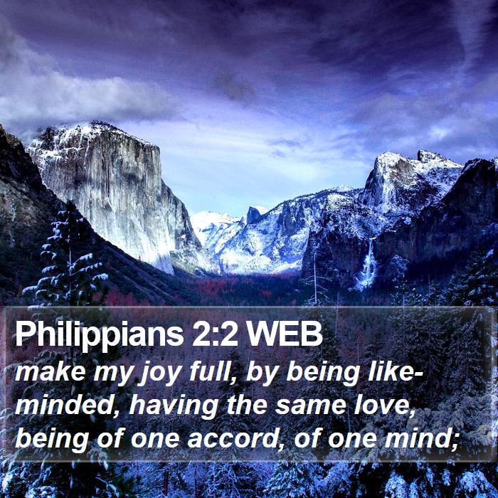 Philippians 2:2 WEB Bible Study