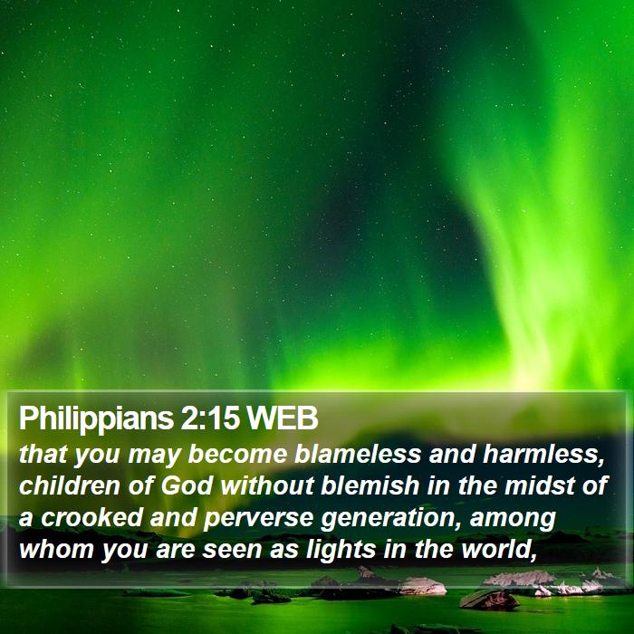 Philippians 2:15 WEB Bible Study