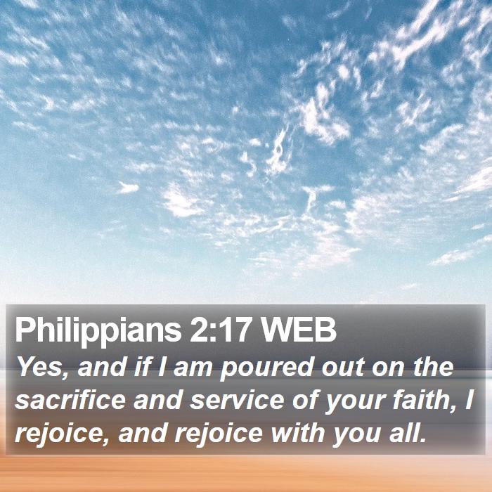 Philippians 2:17 WEB Bible Study