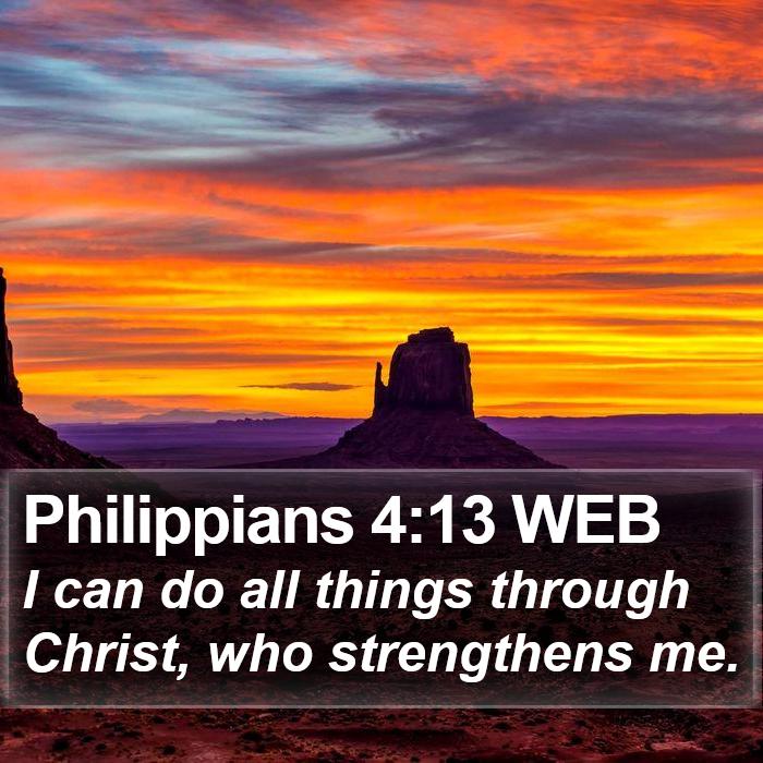 Philippians 4:13 WEB Bible Study