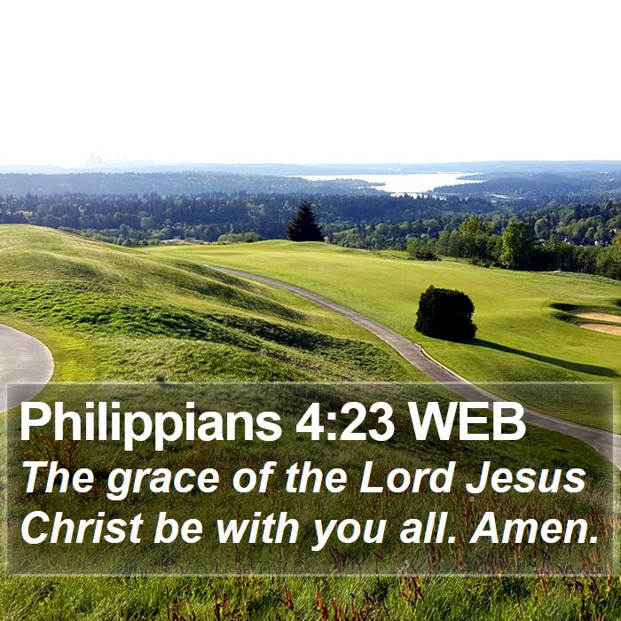 Philippians 4:23 WEB Bible Study