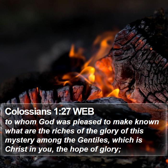 Colossians 1:27 WEB Bible Study