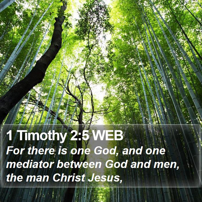 1 Timothy 2:5 WEB Bible Study