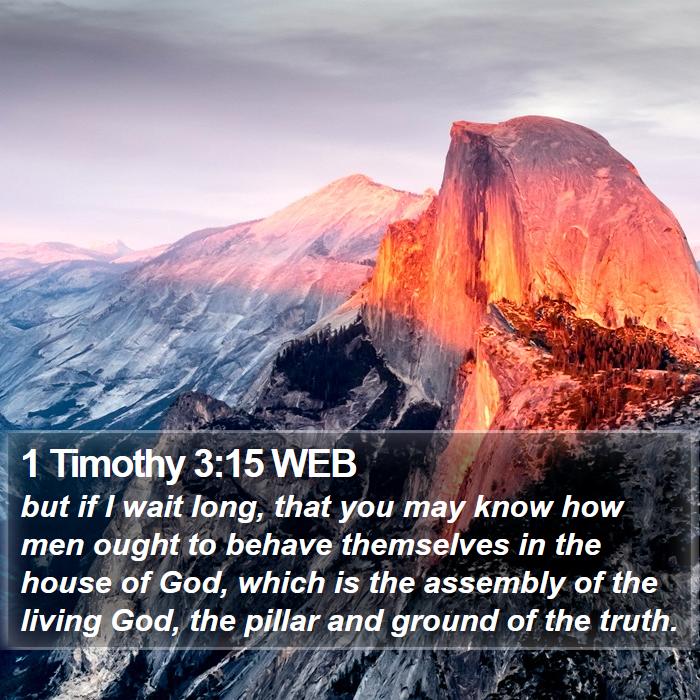 1 Timothy 3:15 WEB Bible Study