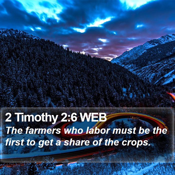 2 Timothy 2:6 WEB Bible Study