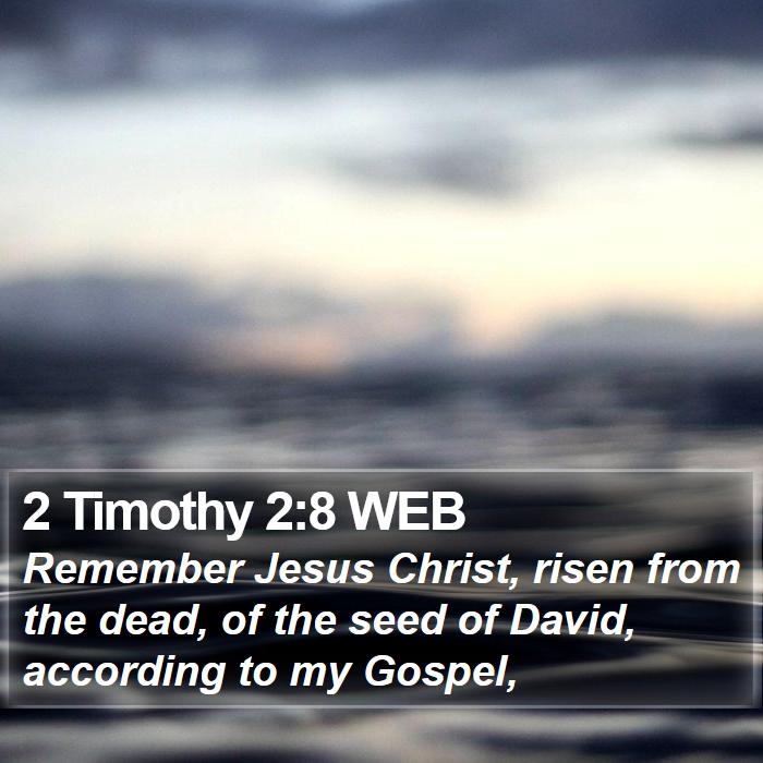 2 Timothy 2:8 WEB Bible Study