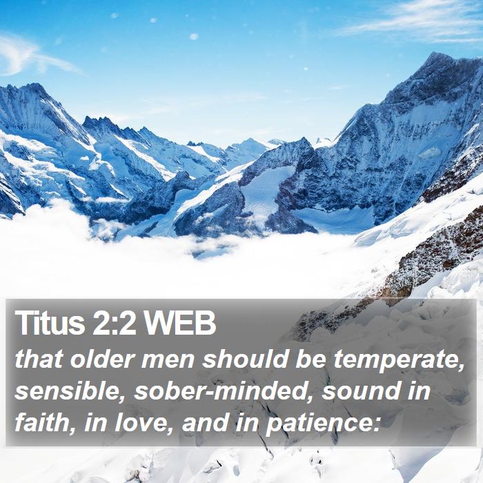 Titus 2:2 WEB Bible Study