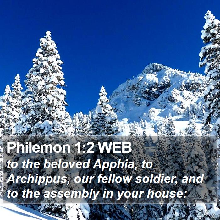 Philemon 1:2 WEB Bible Study